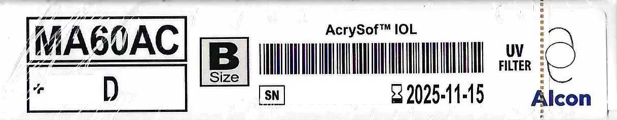 Багатокомпонентна інтраокулярна лінза MA60AC AcrySof® Купити Багатокомпонентна інтраокулярна лінза MA60AC AcrySof® Україна